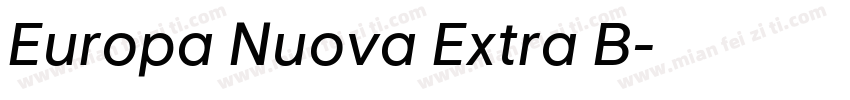 Europa Nuova Extra B字体转换